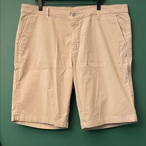 AG Adriano Goldschmied Khaki Men's 40R Griffin Flat Front Shorts Classic